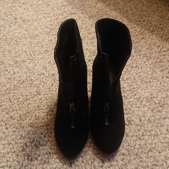 Anne Klein Calf Hair and Snake Skin Booties - Picture 2 of 5